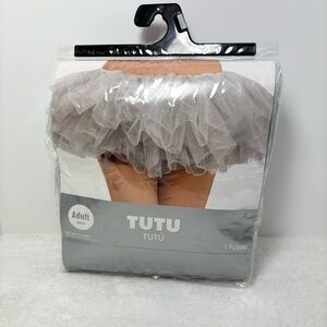 Halloween Adult One Size Fits Most Silver/Gray Sparkly TUTU